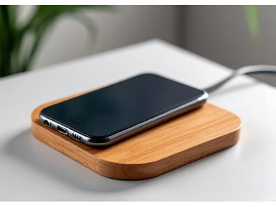 竹素材のワイヤレス充電器