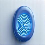 アクセス制御を示す指紋認証アイコン