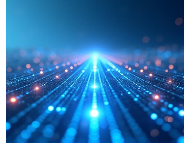 未来のテクノロジーとスマートホームの統合を示す抽象的なロードマップ